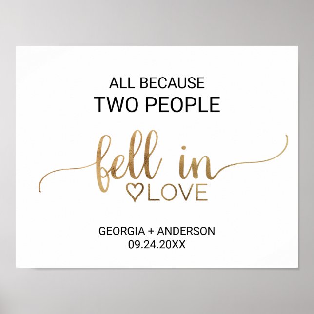 All Because Two People Fell In Love Poster (Front)