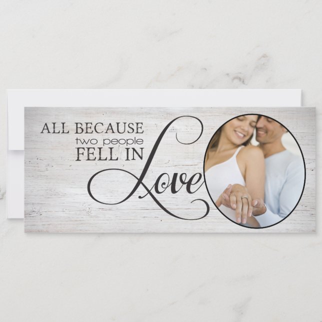 All Because Two People Fell In Love Save The Date (Front)