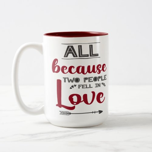 All because two people fell in love with picture Two_Tone coffee mug