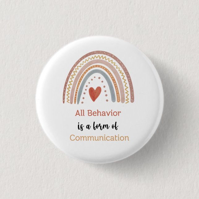 All Behavior Form of Communication Autism Special Button (Front)