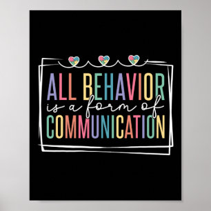 All Behavior Is A Form Of Communication Poster