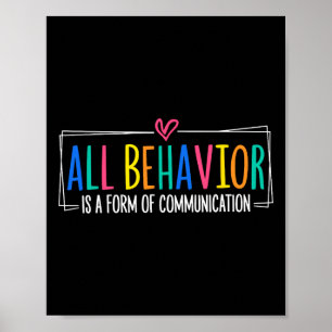 All Behavior Is A Form Of Communication Sped Teach Poster