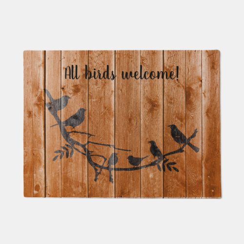 All Birds Welcome Funny Birdwatcher Birding Gift Doormat