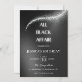 All Black Affair” Birthday Party! Loved the way this came out