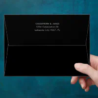 Elegant 5 x 7 Envelopes with Return Address