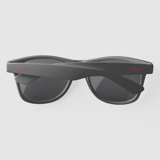 All Black "Slayer Frames" Sunglasses (Back)