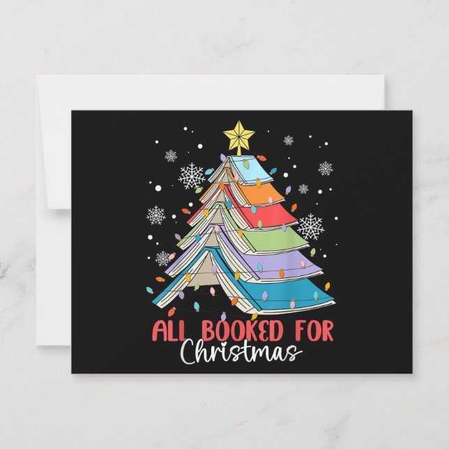 All Booked For Christmas Book Christmas Tree Light (Front)