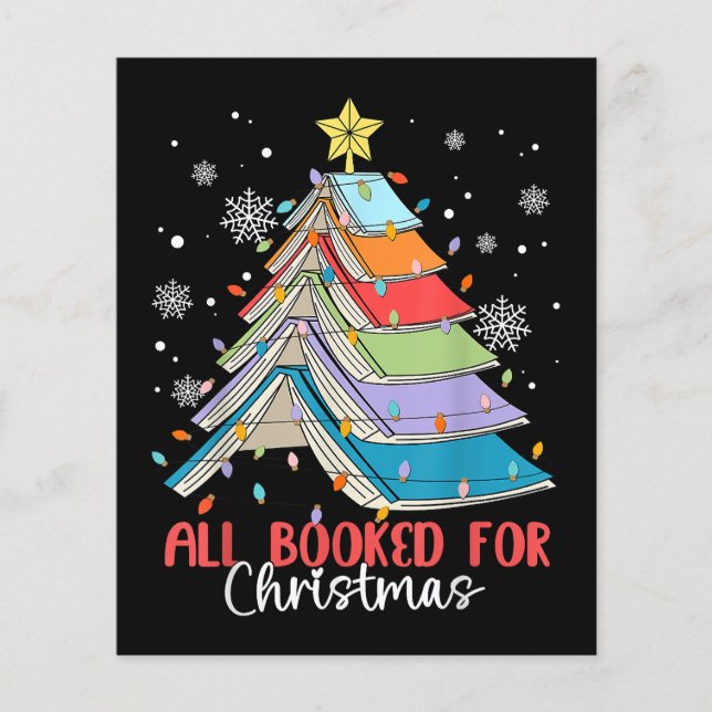 All Booked For Christmas Book Christmas Tree Light (Front)