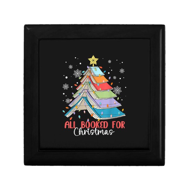 All Booked For Christmas Book Christmas Tree Light Gift Box (Front)