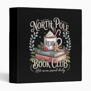 All Booked for Christmas Coquette Xmas Book Club 3 Ring Binder