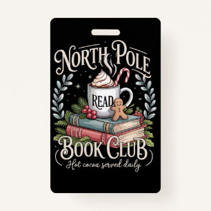 All Booked for Christmas Coquette Xmas Book Club Badge