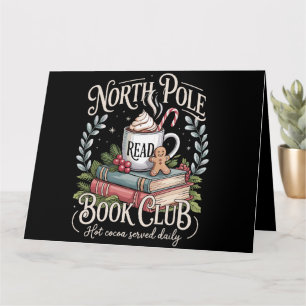 All Booked for Christmas Coquette Xmas Book Club Card