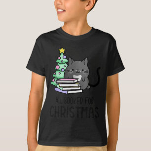 All Booked For Christmas Cozy Mystery, Book Lovers T-Shirt