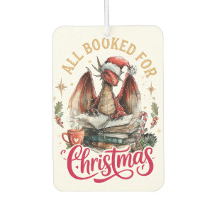 All Booked for Christmas Dragon  Air Freshener