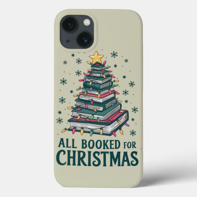 All Booked For Christmas Gift for Librarian Lover Case-Mate iPhone Case (Back)