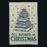 All Booked For Christmas Gift for Librarian Lover Kitchen Towel<br><div class="desc">All Booked For Christmas Gift for Librarian Bookworm Book Lovers</div>