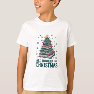 All Booked For Christmas Gift for Librarian Lover T-Shirt