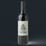 All Booked For Christmas Gift for Librarian Lover Wine Label<br><div class="desc">All Booked For Christmas Gift for Librarian Bookworm Book Lovers</div>