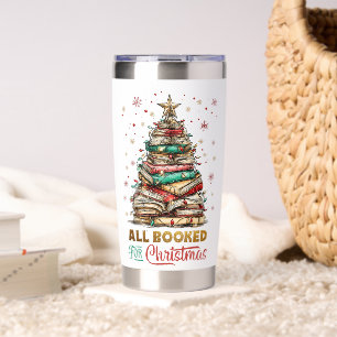 All Booked for Christmas  Insulated Tumbler