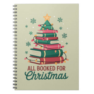 All Booked For Christmas Librarian Book Lover Tree