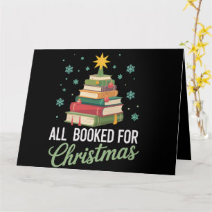 All Booked For Christmas Tree Books Teacher Xmas Card