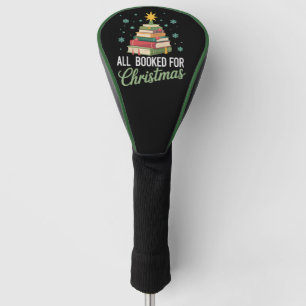 All Booked For Christmas Tree Books Teacher Xmas Golf Head Cover