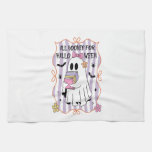 All Booked For Halloween  Teacher Ghost Kitchen Towel