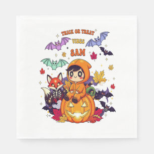 All Booked For Halloween Teacher Ghost Napkins