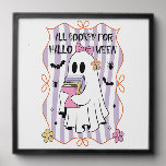 All Booked For Halloween  Teacher Ghost Peel And Stick Photo Tile