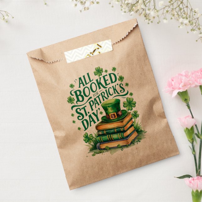 All Booked For St. Patrick's Day Favor Bag (Sealed)