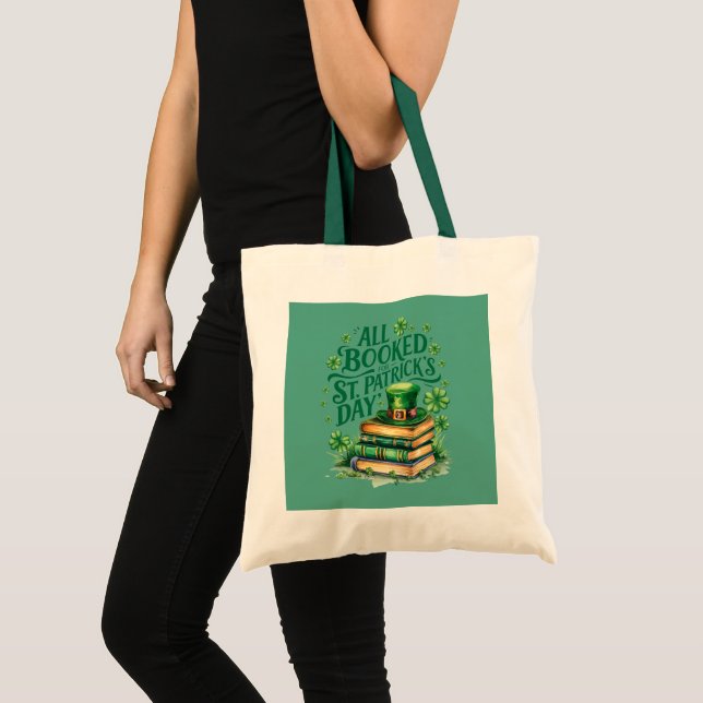 All Booked For St. Patrick's Day Tote Bag (Front (Product))