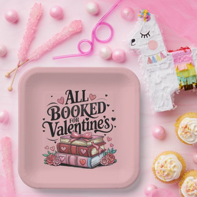 All booked for Valentine's Paper Plates (Party)