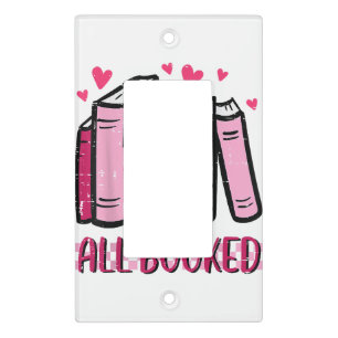 All Booked Funny Read Book Reading Librarian Men W Light Switch Cover