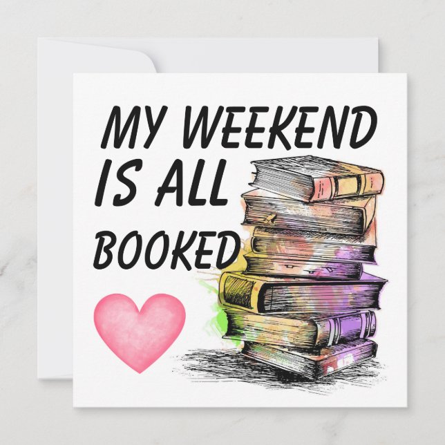 All Booked  Note Card (Front)