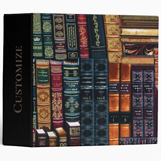 All booked Up 3 Ring Binder (Front/Spine)