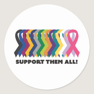 All Cancer Awareness Classic Round Sticker