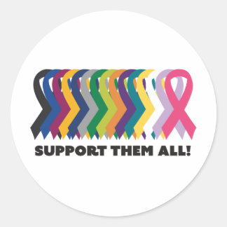 All Cancer Awareness Classic Round Sticker