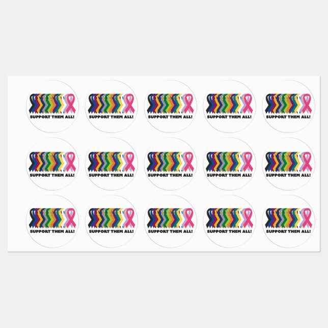 All Cancer Awareness Labels (Sheet)