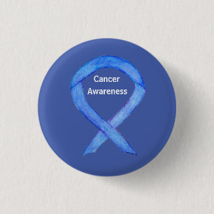 All Cancer Awareness Lavender Ribbon Pin Buttons