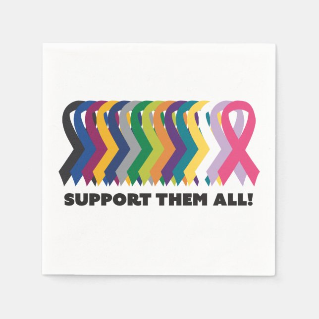 All Cancer Awareness Napkins (Front)