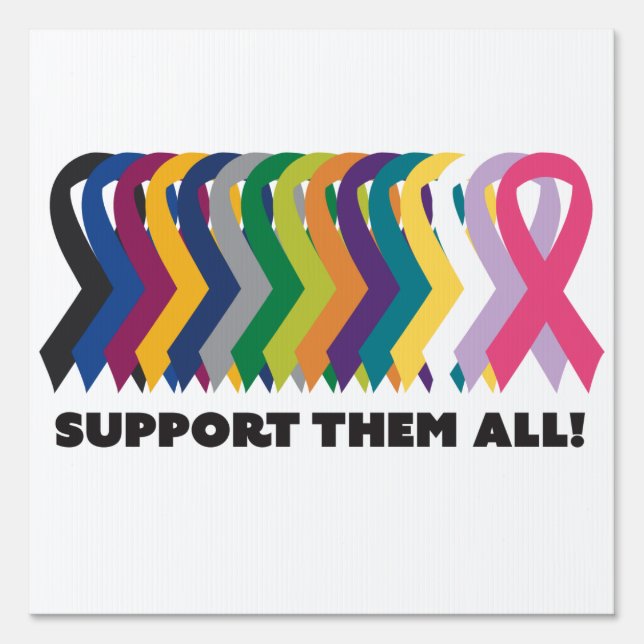 All Cancer Awareness Sign (Front)