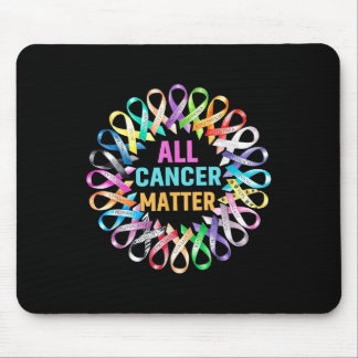 All Cancer Colorful Ribbons Cancer Awareness Mouse Pad