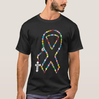 All Cancer Matters Awareness Cross All Ribbons  T-Shirt