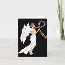 All Cancer Matters Awareness Day Angel Ribbon  Card