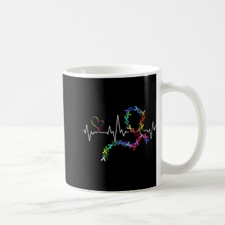 All Cancer Matters Awareness Day Heartbeat 1  Coffee Mug