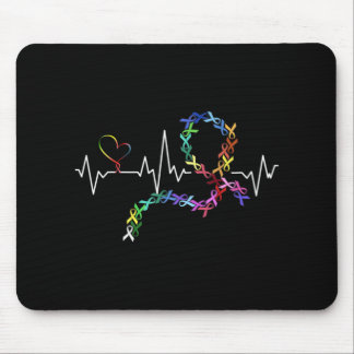 All Cancer Matters Awareness Day Heartbeat 1  Mouse Pad