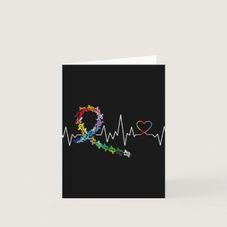 All Cancer Matters Awareness Day Heartbeat 3  Card