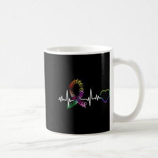 All Cancer Matters Awareness Day Heartbeat Cancer  Coffee Mug