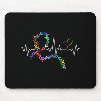 All Cancer Matters Awareness Day Heartbeat Premium Mouse Pad