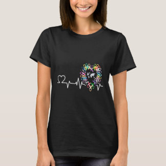 All Cancer Matters Awareness Day Heartbeat Ribbon  T-Shirt